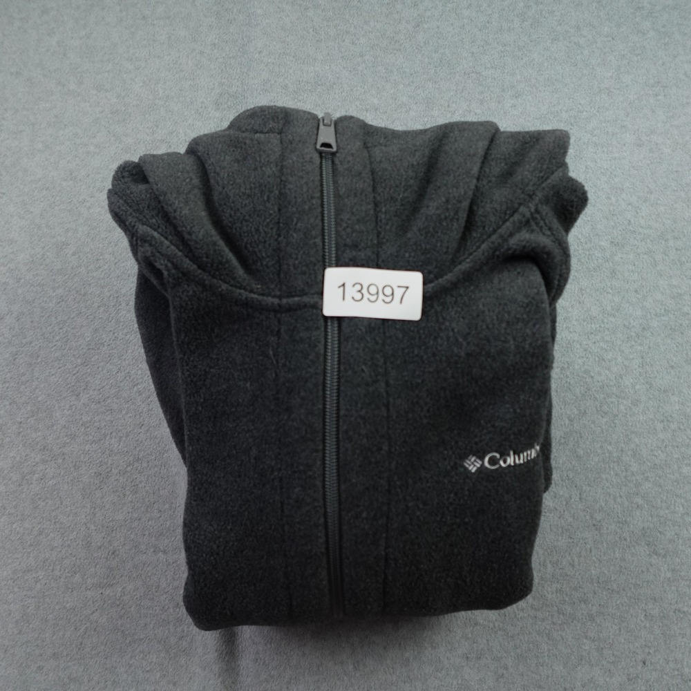 Columbia Jacket Womens XL Gray Outdoor Full Zip Hoodie Fleece - Picture 14 of 14